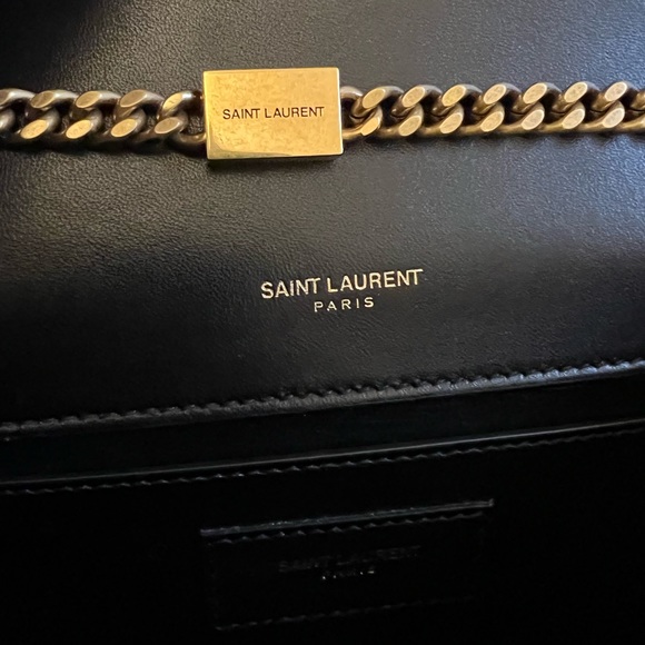 Saint Laurent Kate Small Crossbody YSL Monogram Kate Small Suede Chain Crossbody - Picture 11 of 14